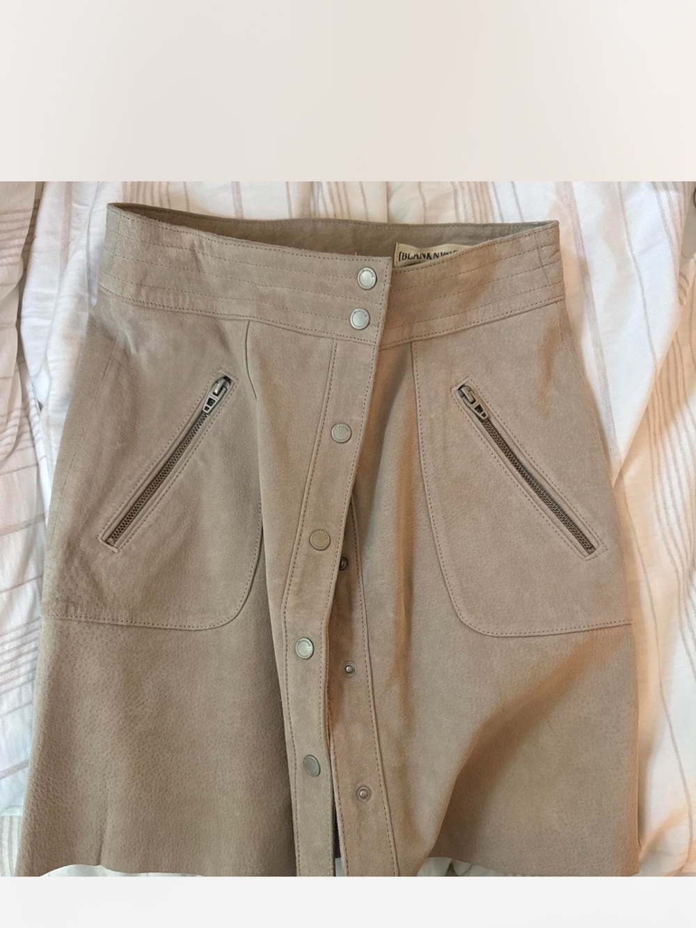BLANKNYC suede skirt